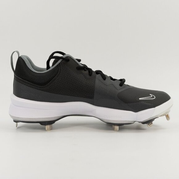 Nike Force Zoom Trout 9 Pro 'Black White' FB2907-001 Baseball Cleats - Picture 4 of 8